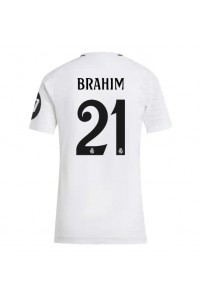 Real Madrid Brahim Diaz #21 Voetbaltruitje Thuis tenue Dames 2024-25 Korte Mouw